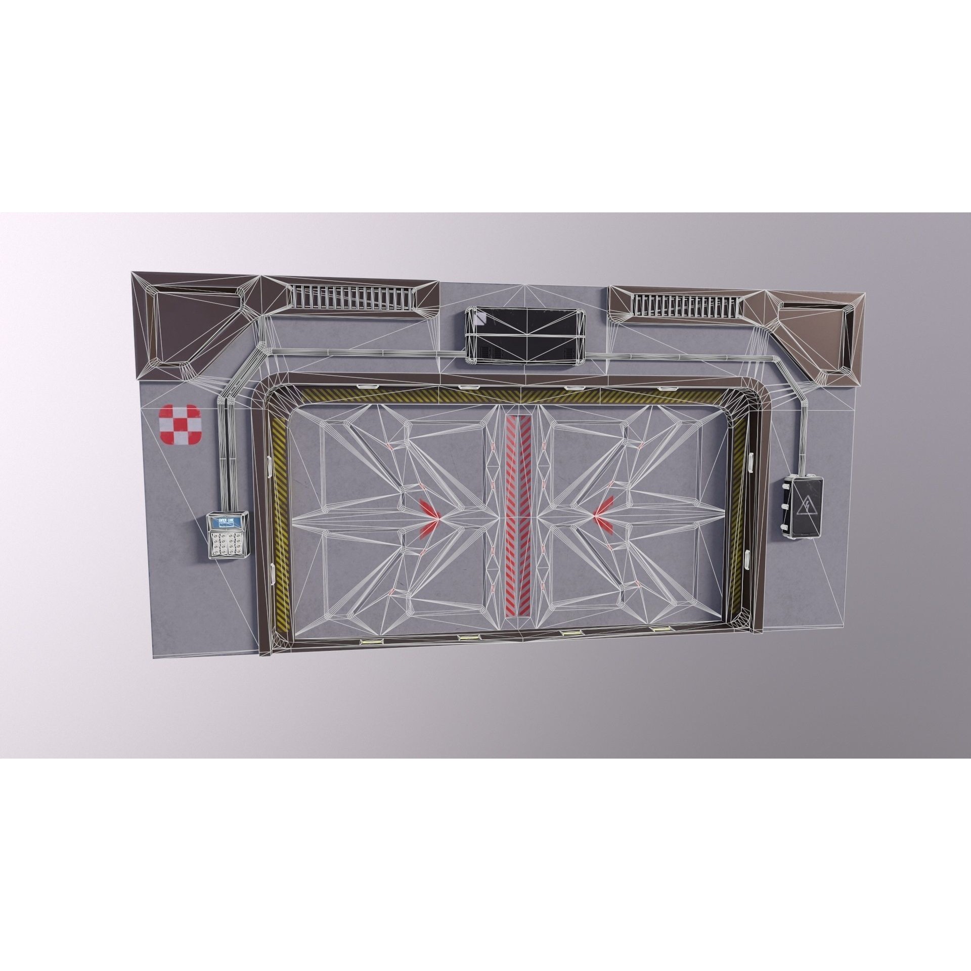 Architecture PBR Space Panels - Low-Poly Game-Ready 3D Model - View 20