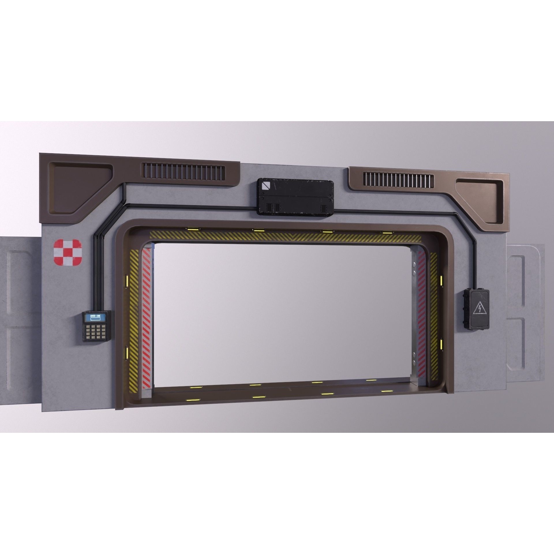 Architecture PBR Space Panels - Low-Poly Game-Ready 3D Model - View 21