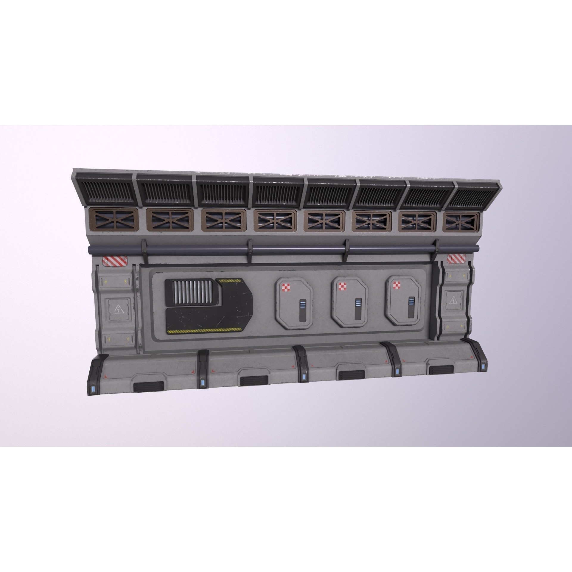 Architecture PBR Space Panels - Low-Poly Game-Ready 3D Model - View 22