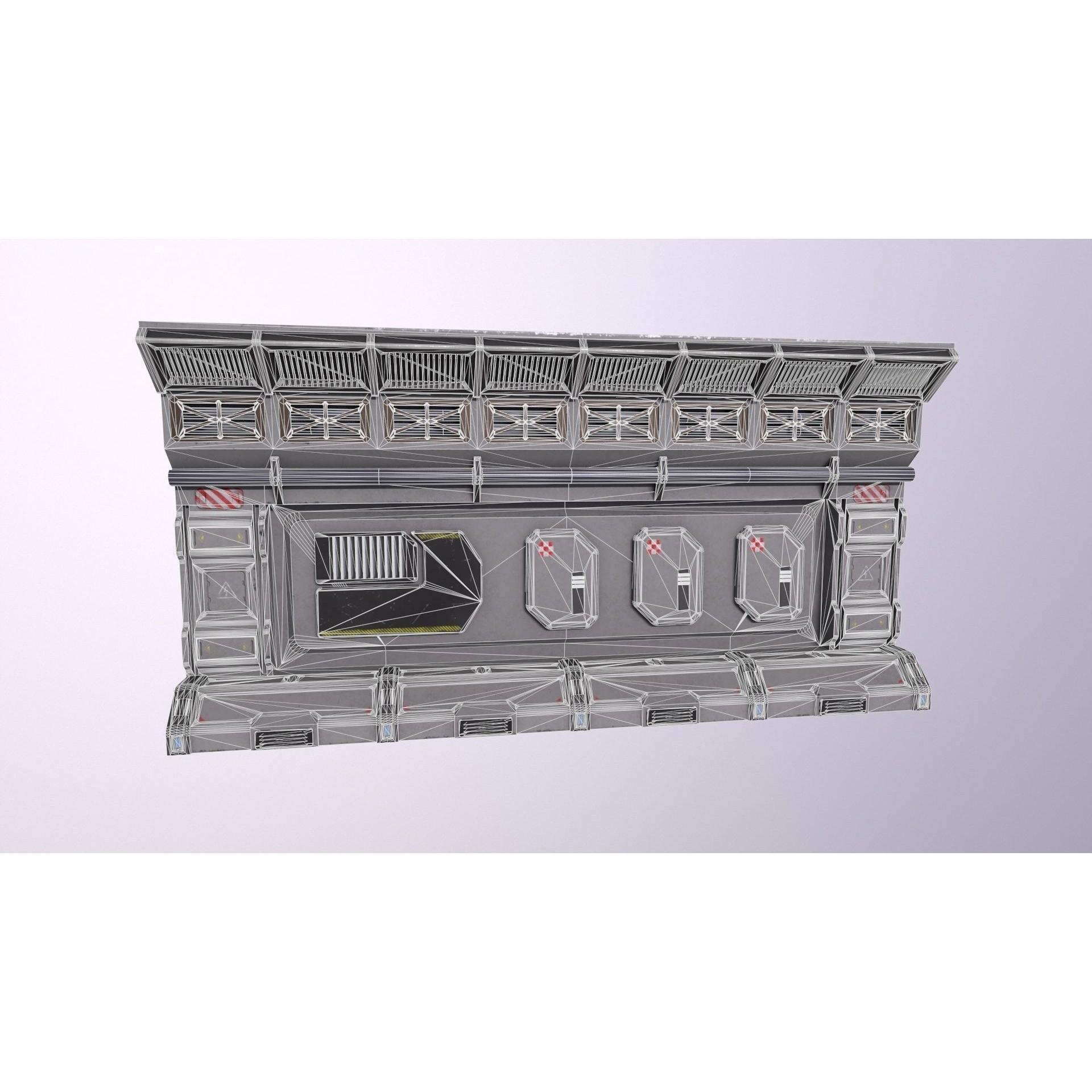 Architecture PBR Space Panels - Low-Poly Game-Ready 3D Model - View 23