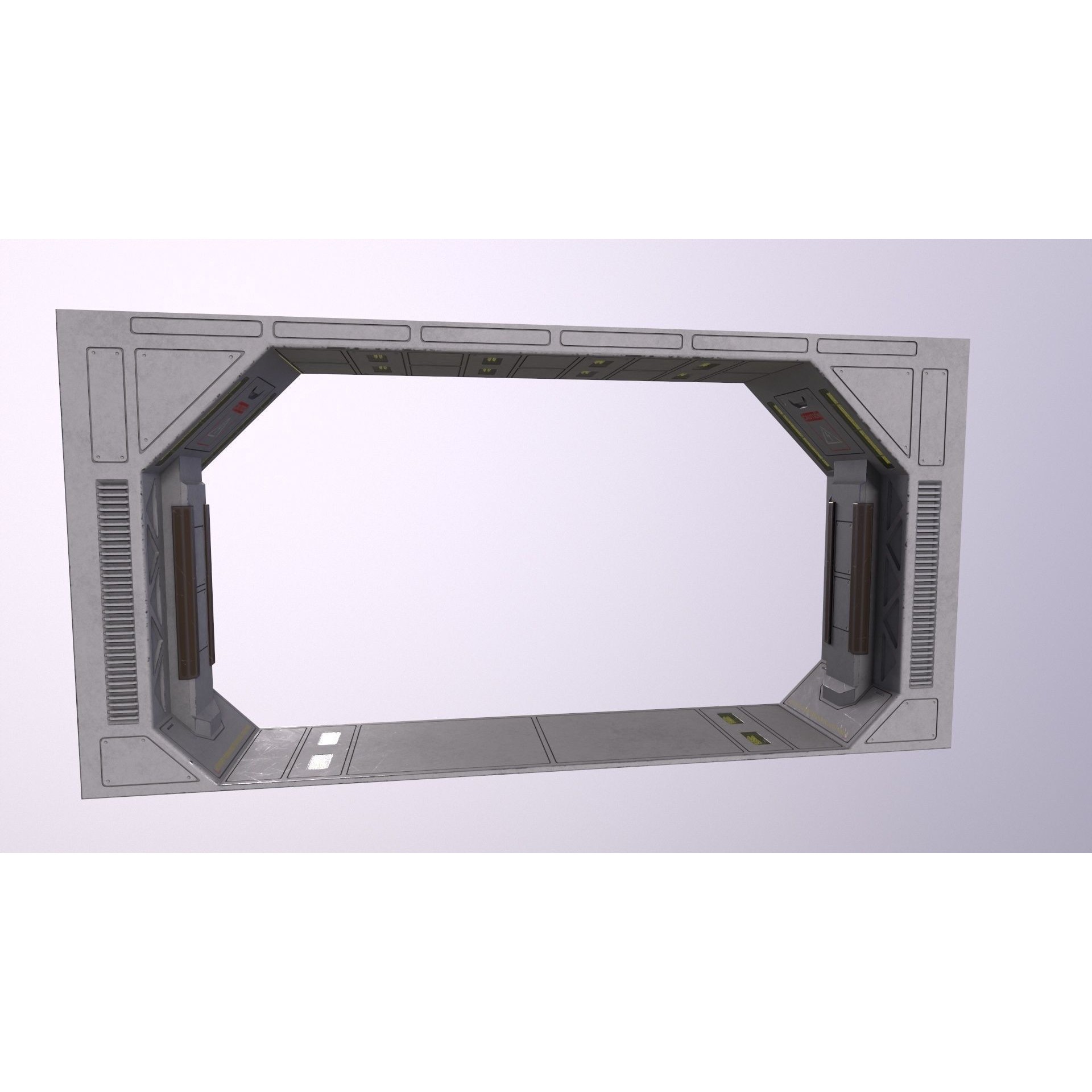 Architecture PBR Space Panels - Low-Poly Game-Ready 3D Model - View 25