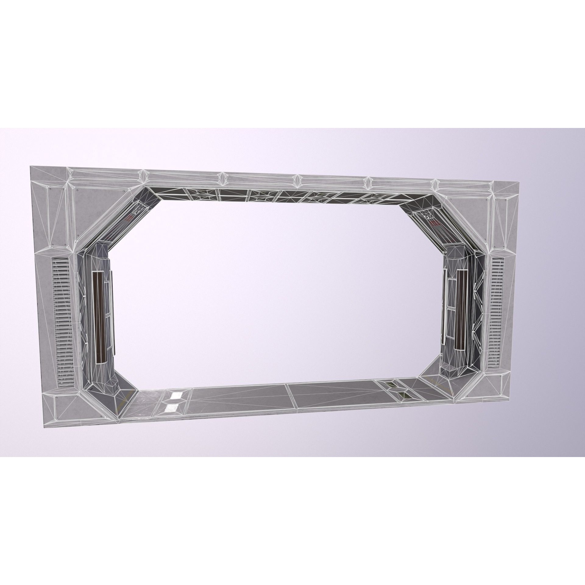 Architecture PBR Space Panels - Low-Poly Game-Ready 3D Model - View 26