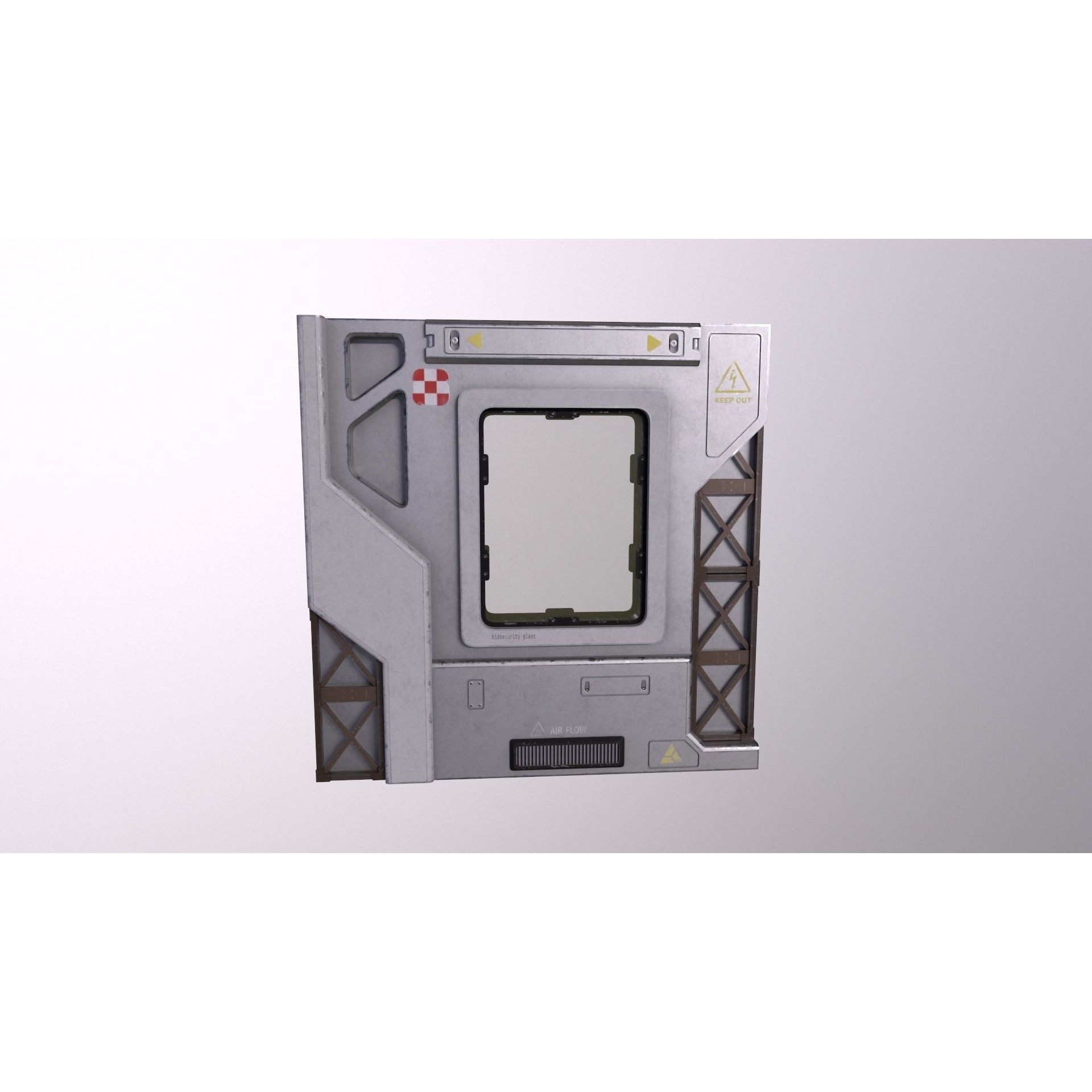 Architecture PBR Space Panels - Low-Poly Game-Ready 3D Model - View 31