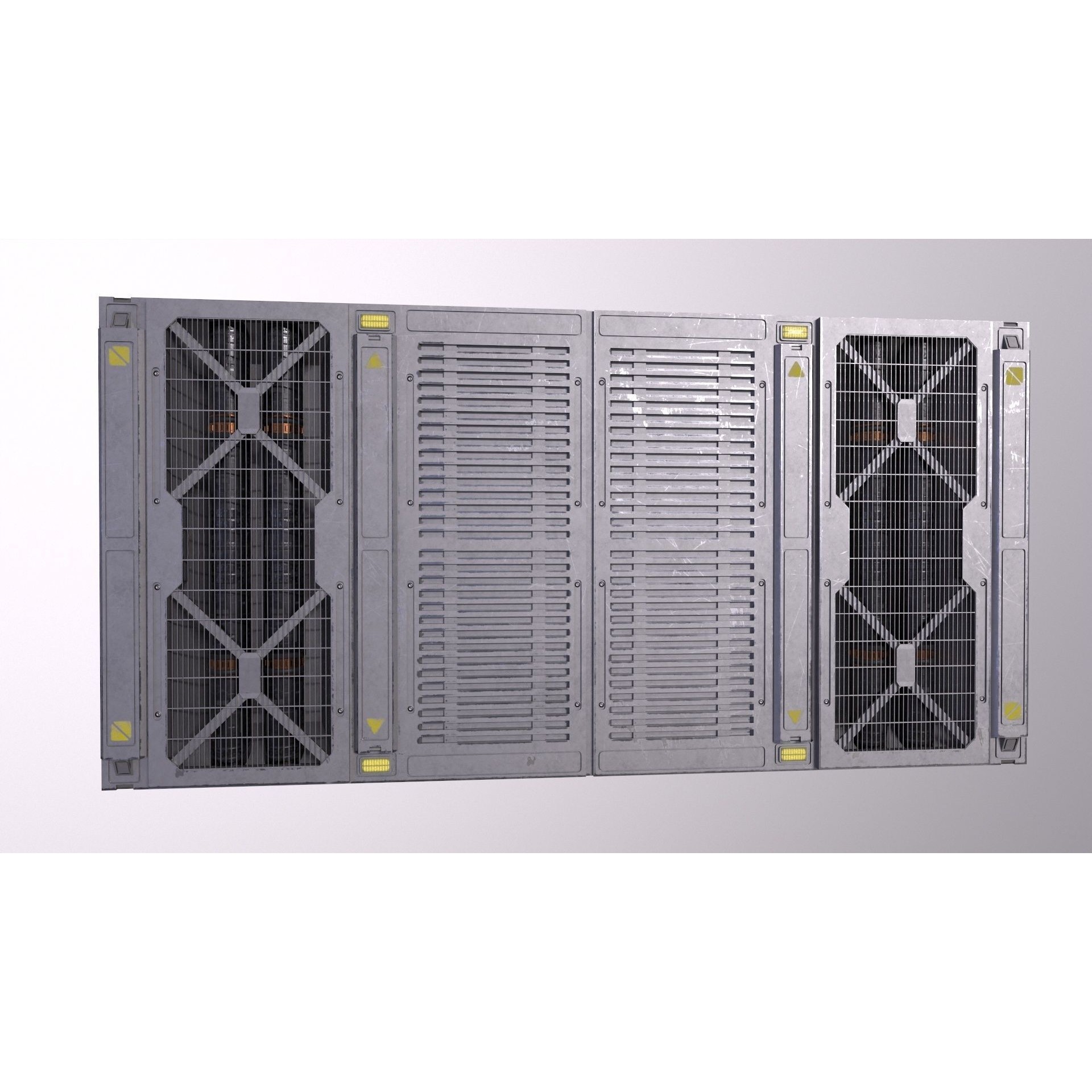 Architecture PBR Space Panels - Low-Poly Game-Ready 3D Model - View 34