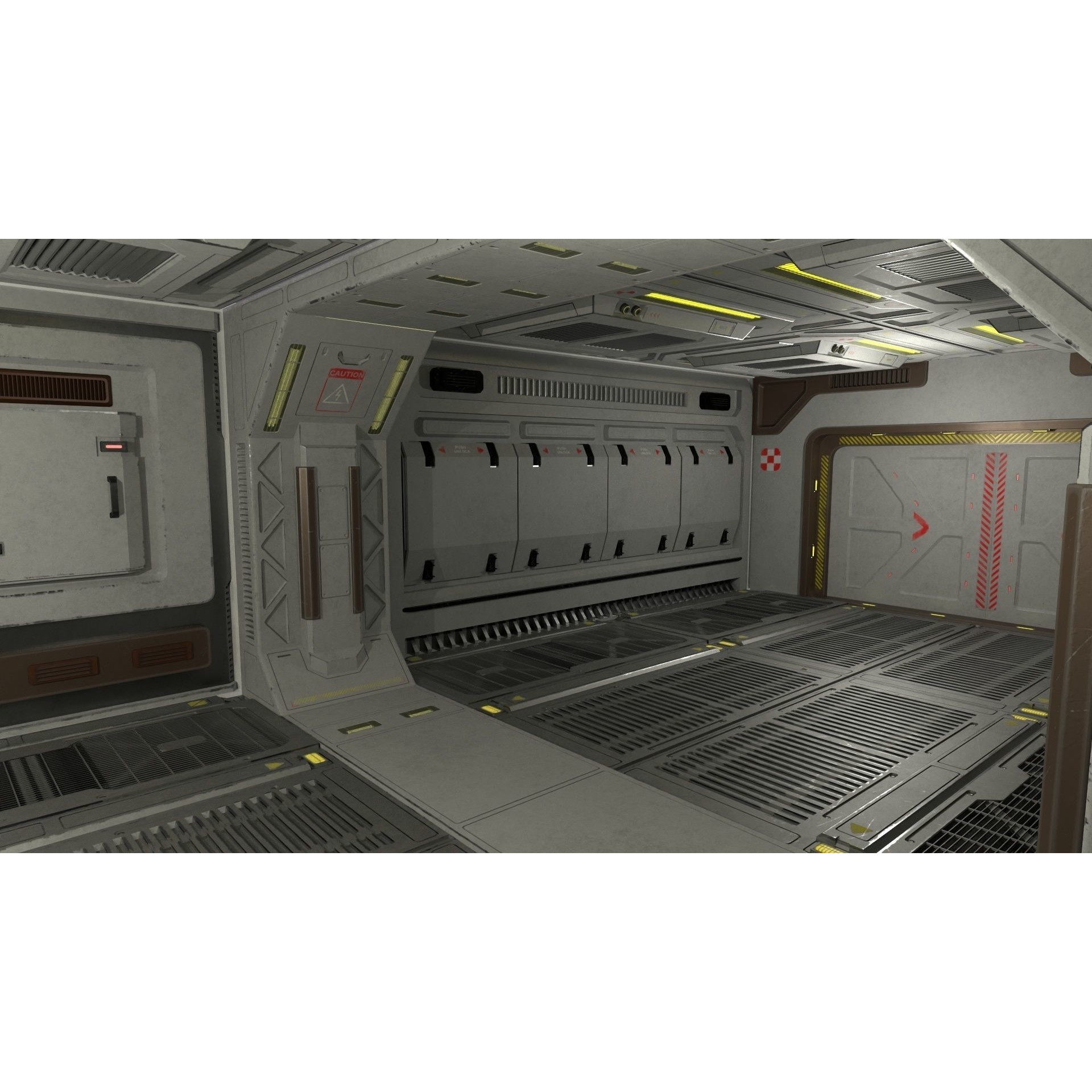 Architecture PBR Space Panels - Low-Poly Game-Ready 3D Model - View 8