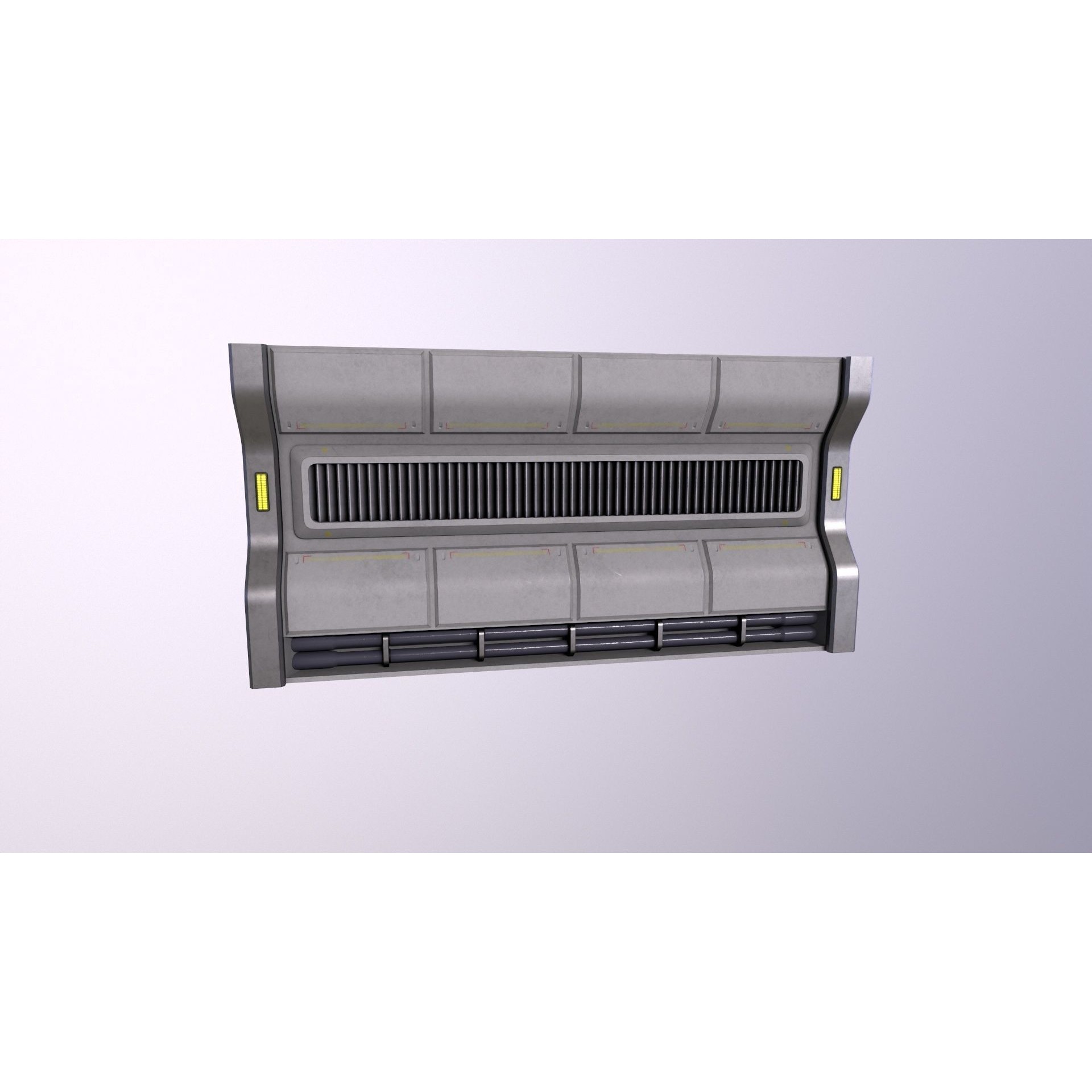 Architecture PBR Space Panels - Low-Poly Game-Ready 3D Model - View 9