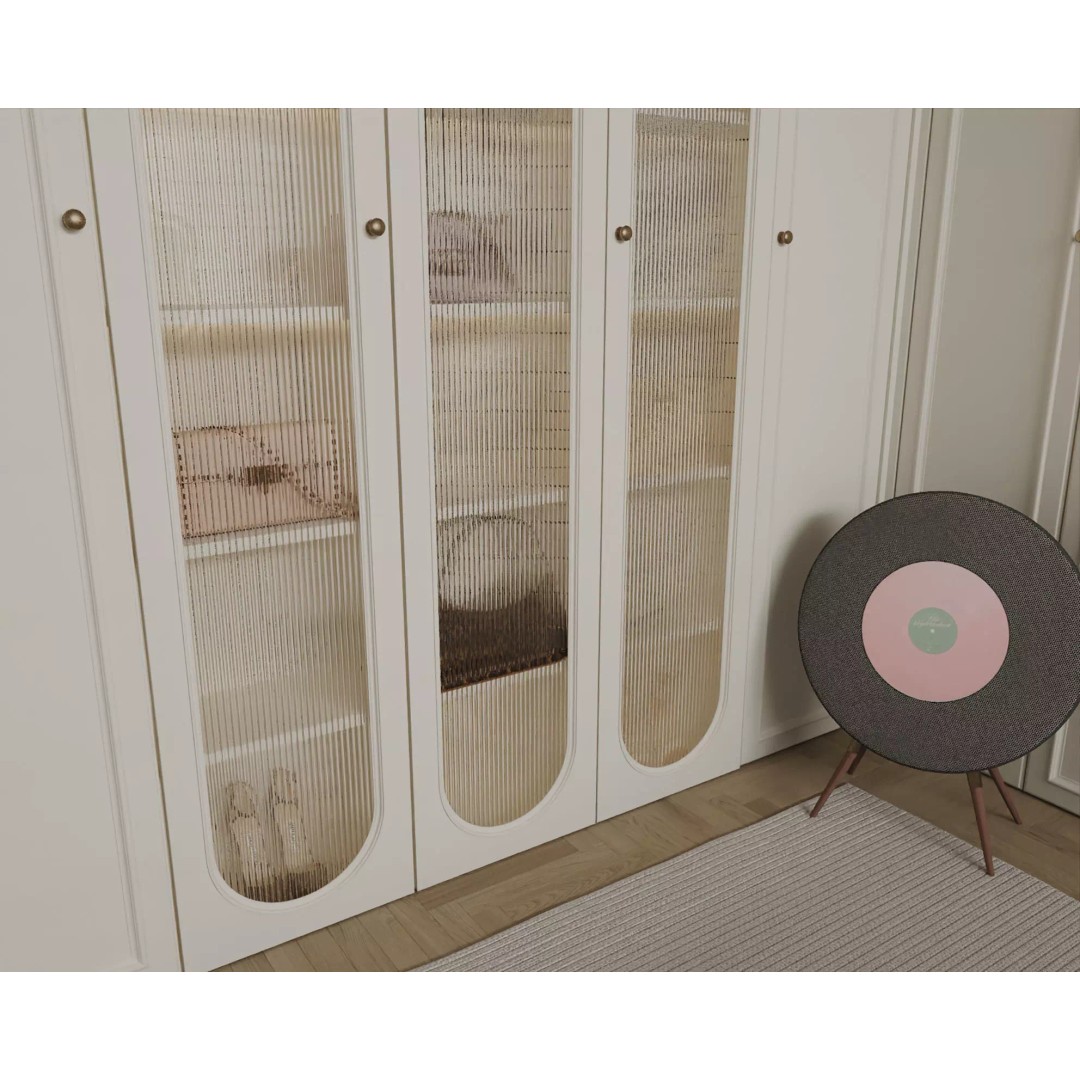 Luxury Cream Walk-in Closet 3D Model – PBR Textured, Various Formats - View 6