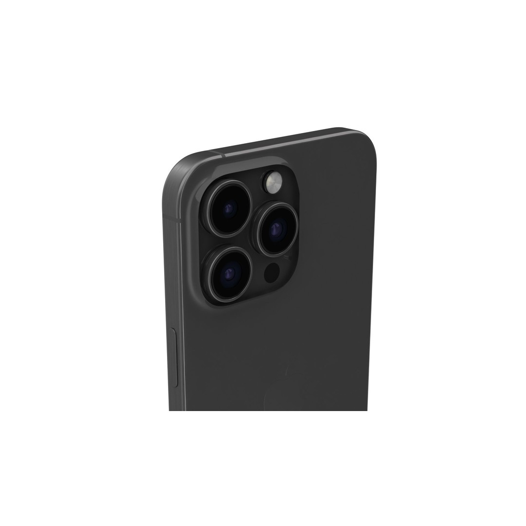 Apple iPhone 15 Pro Max Black Titanium 3D Model – High Poly PBR Asset, FBX, OBJ - View 5