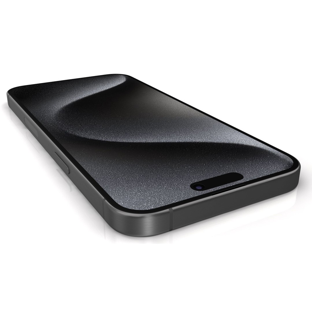 Apple iPhone 15 Pro Max Black Titanium 3D Model – High Poly PBR Asset, FBX, OBJ - View 9