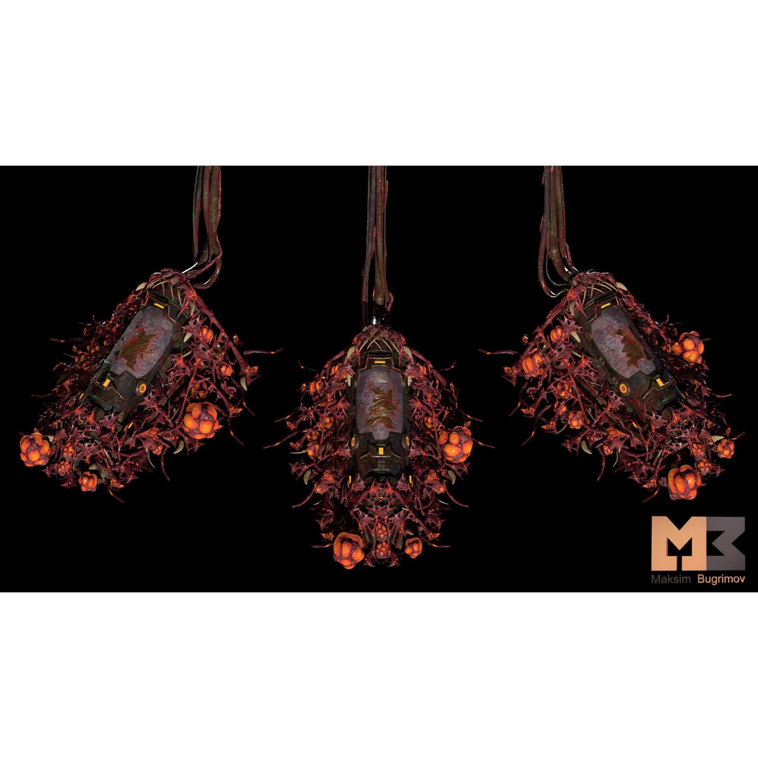 Creo Capsule 3D Model – Low Poly Space Asset with PBR Textures - View 12