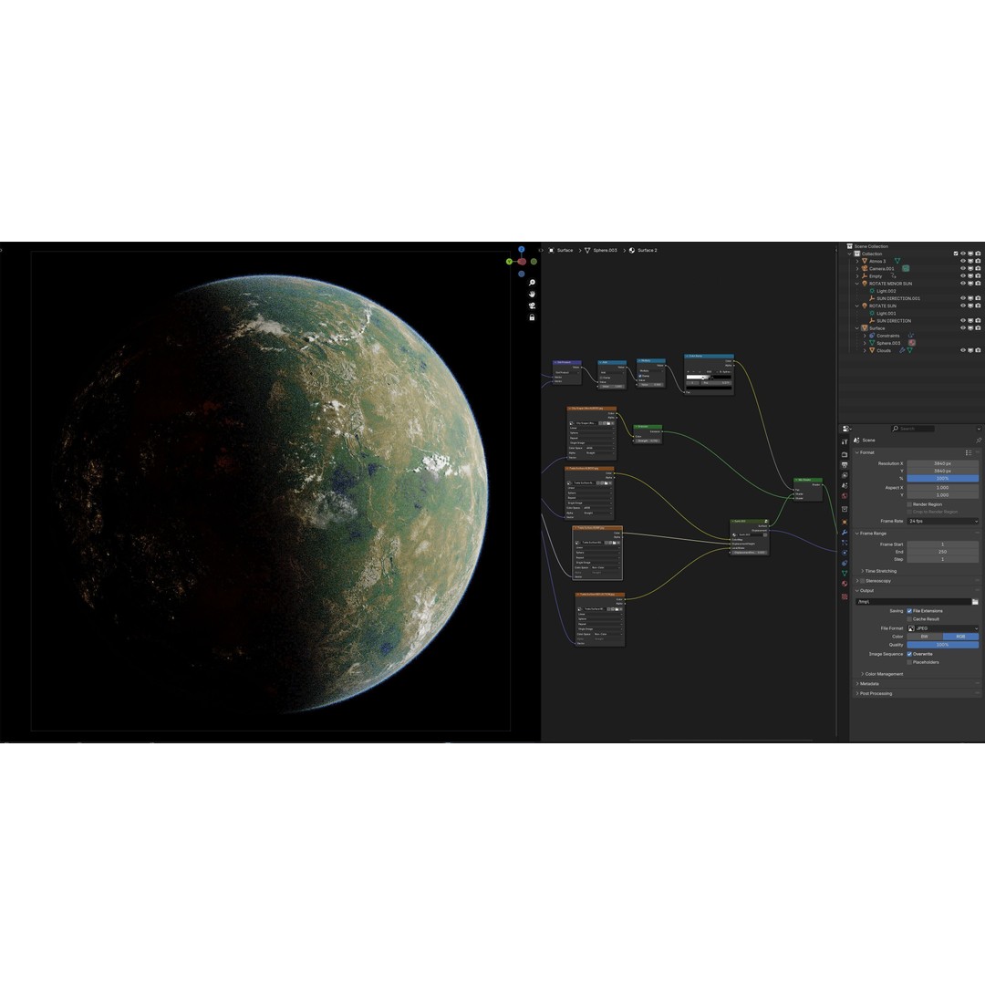 Planet Tveta 3D Model – Ultra-Realistic Space Asset, Blender - View 12