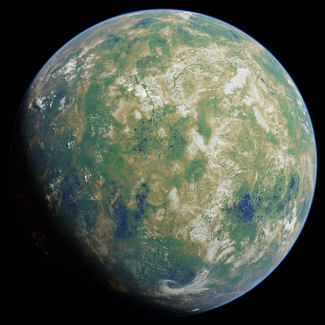 Planet Tveta 3D Model – Ultra-Realistic Space Asset, Blender - View 5