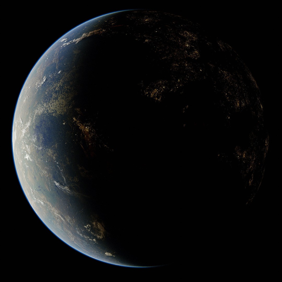 Planet Tveta 3D Model – Ultra-Realistic Space Asset, Blender - View 6