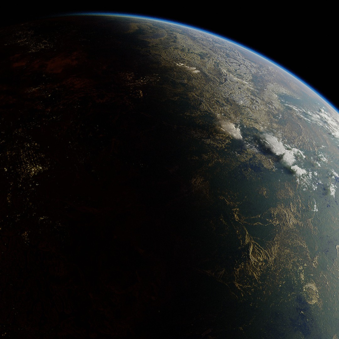 Planet Tveta 3D Model – Ultra-Realistic Space Asset, Blender - View 9