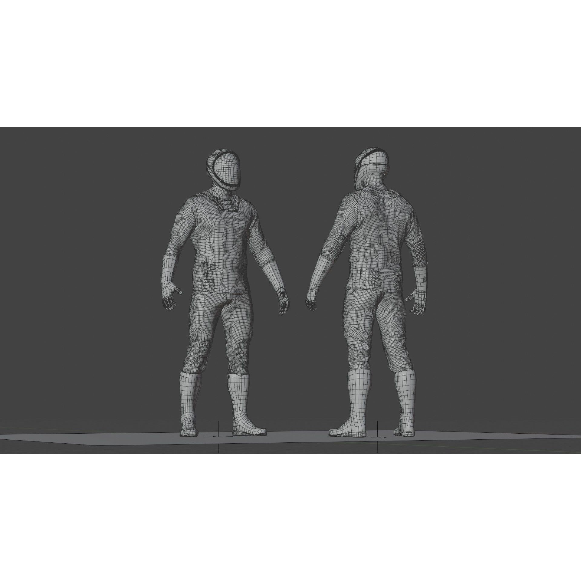 SpaceX Dragon Starman Spacesuit - High-Poly 3D Model - View 14