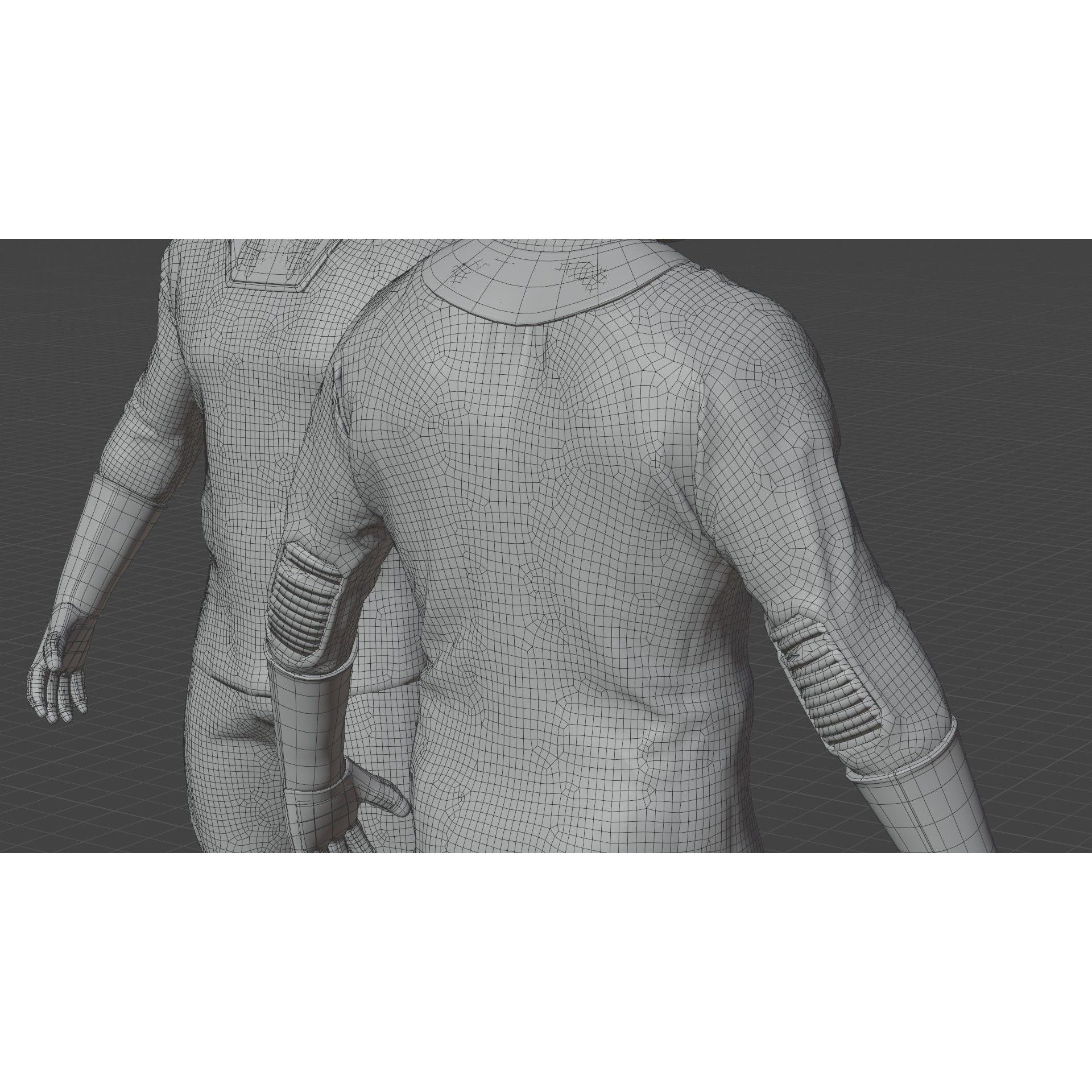 SpaceX Dragon Starman Spacesuit - High-Poly 3D Model - View 19