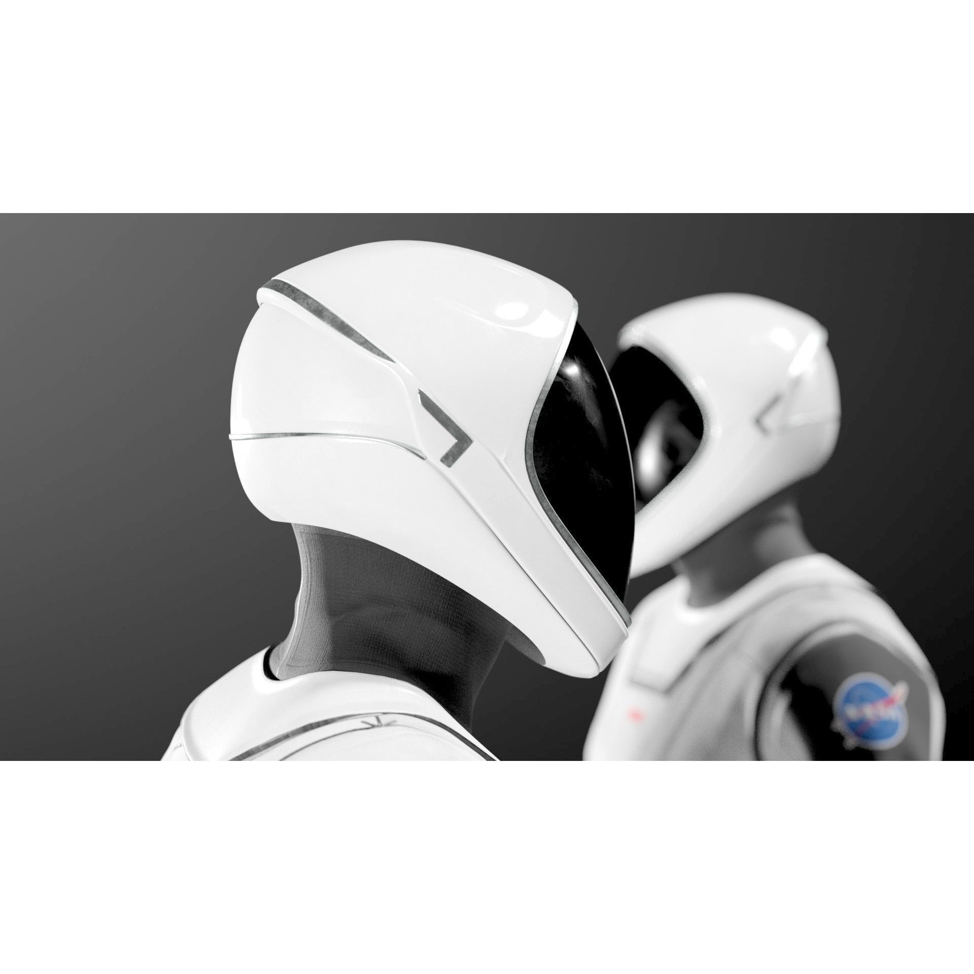 SpaceX Dragon Starman Spacesuit - High-Poly 3D Model - View 7