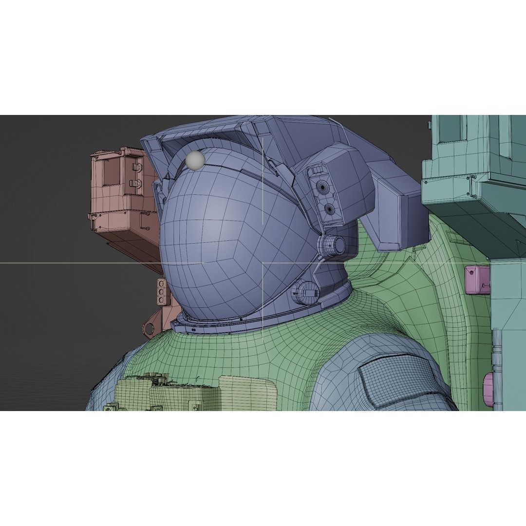 Astronaut EMU MMU Spacesuit 3D Model – Rigged PBR Character, Blender, FBX