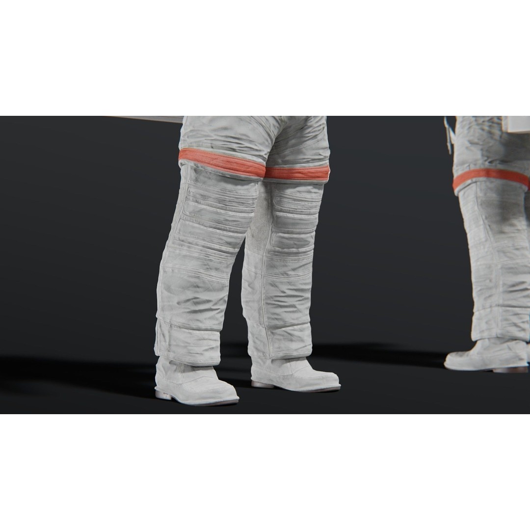 Astronaut EMU MMU Spacesuit 3D Model – Rigged PBR Character, Blender, FBX - View 11