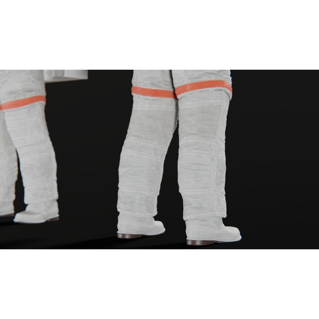 Astronaut EMU MMU Spacesuit 3D Model – Rigged PBR Character, Blender, FBX - View 12