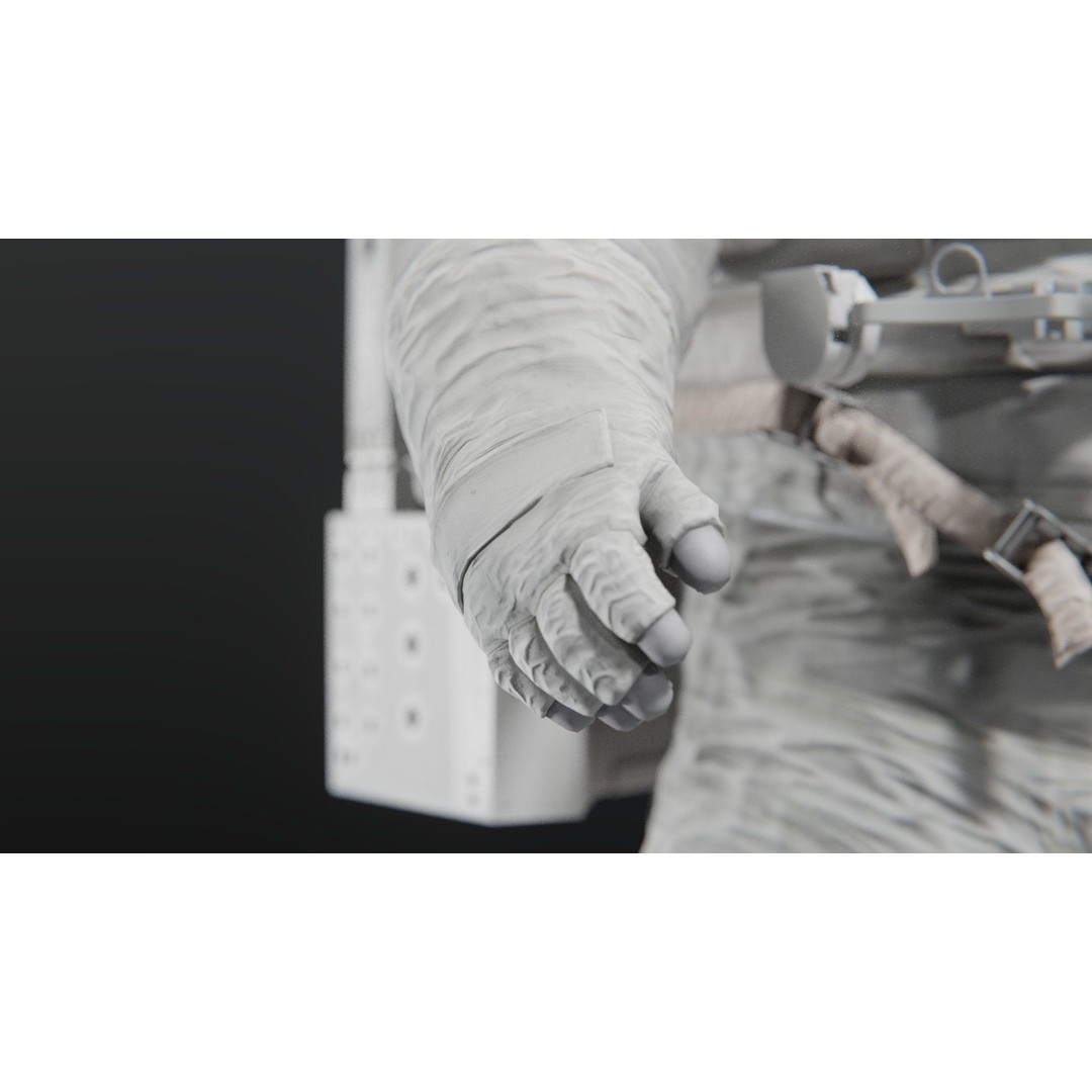 Astronaut EMU MMU Spacesuit 3D Model – Rigged PBR Character, Blender, FBX - View 18