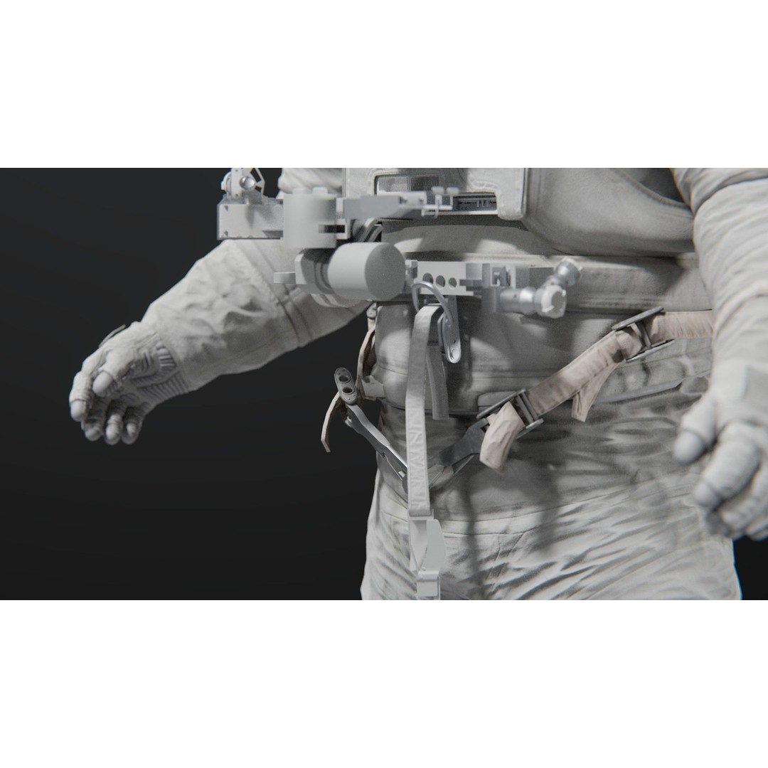 Astronaut EMU MMU Spacesuit 3D Model – Rigged PBR Character, Blender, FBX - View 19