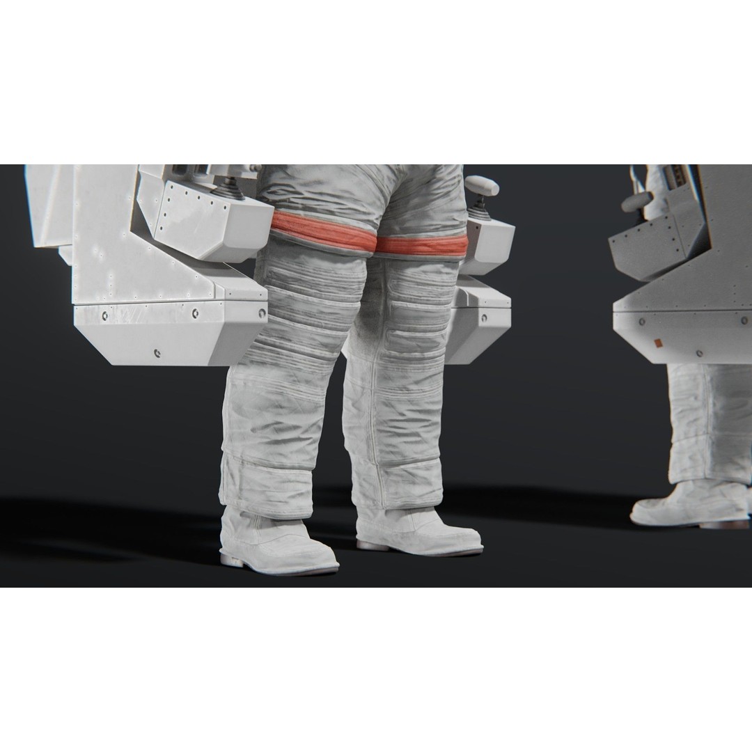Astronaut EMU MMU Spacesuit 3D Model – Rigged PBR Character, Blender, FBX - View 29