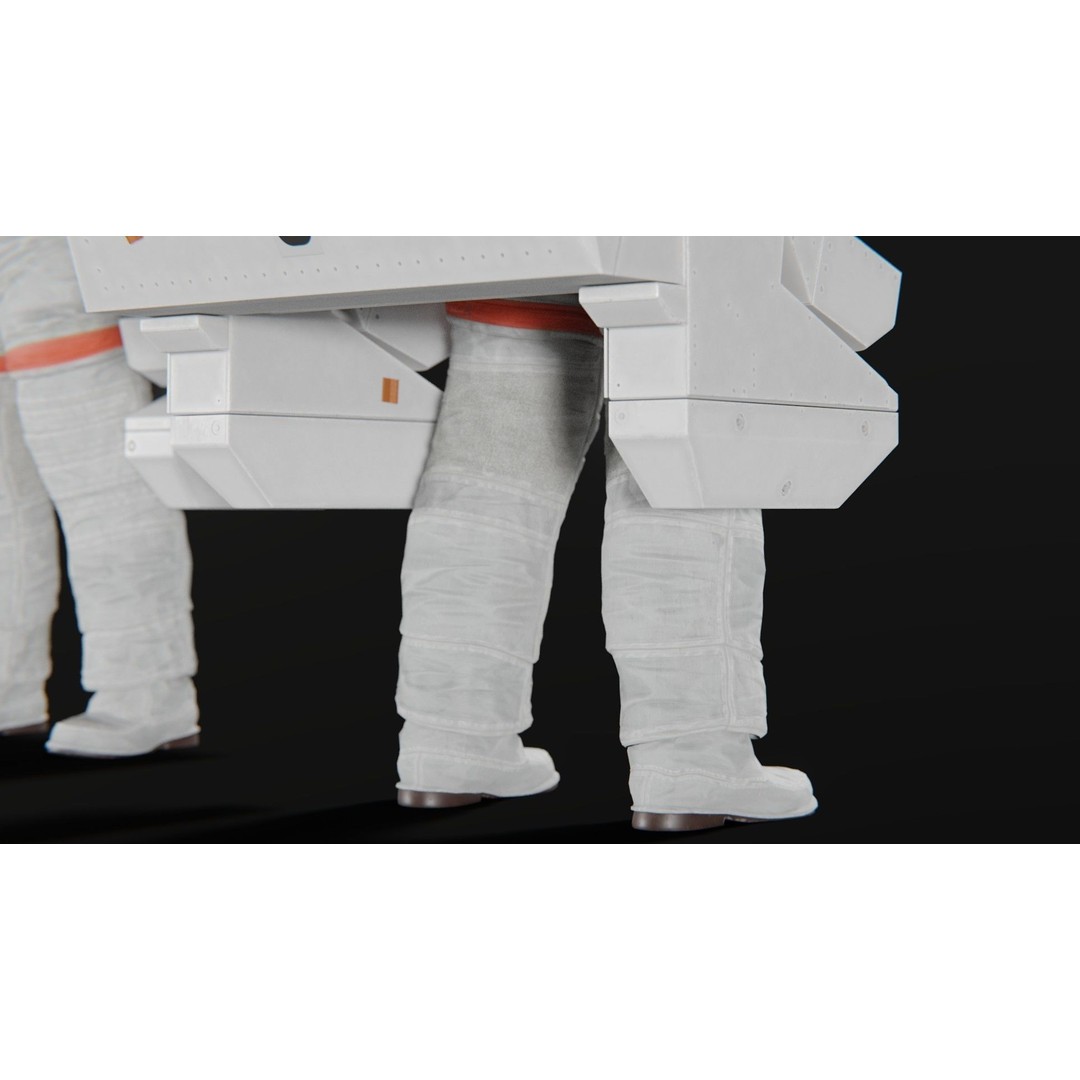 Astronaut EMU MMU Spacesuit 3D Model – Rigged PBR Character, Blender, FBX - View 30