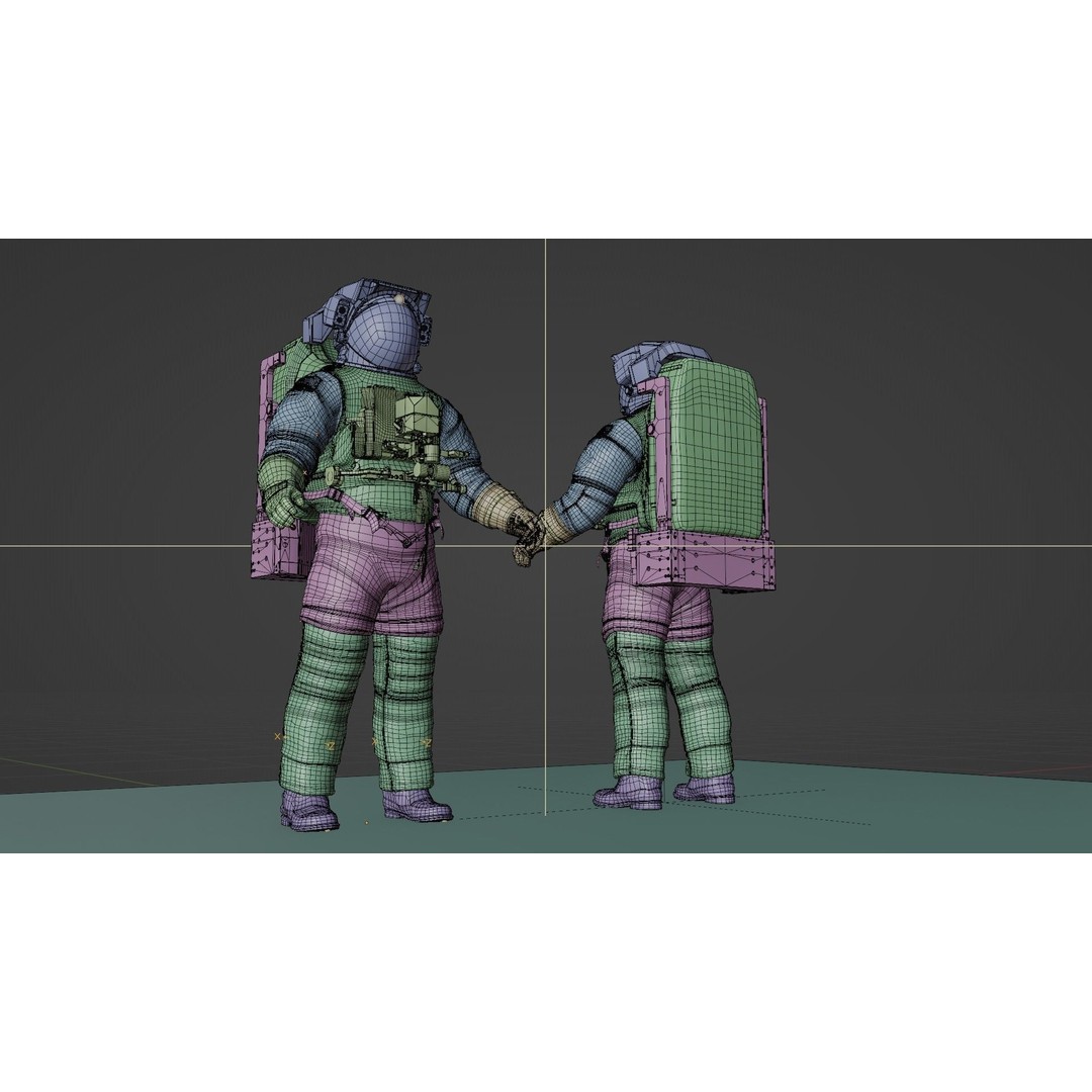Astronaut EMU MMU Spacesuit 3D Model – Rigged PBR Character, Blender, FBX - View 36