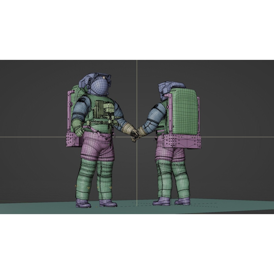 Astronaut EMU MMU Spacesuit 3D Model – Rigged PBR Character, Blender, FBX - View 37