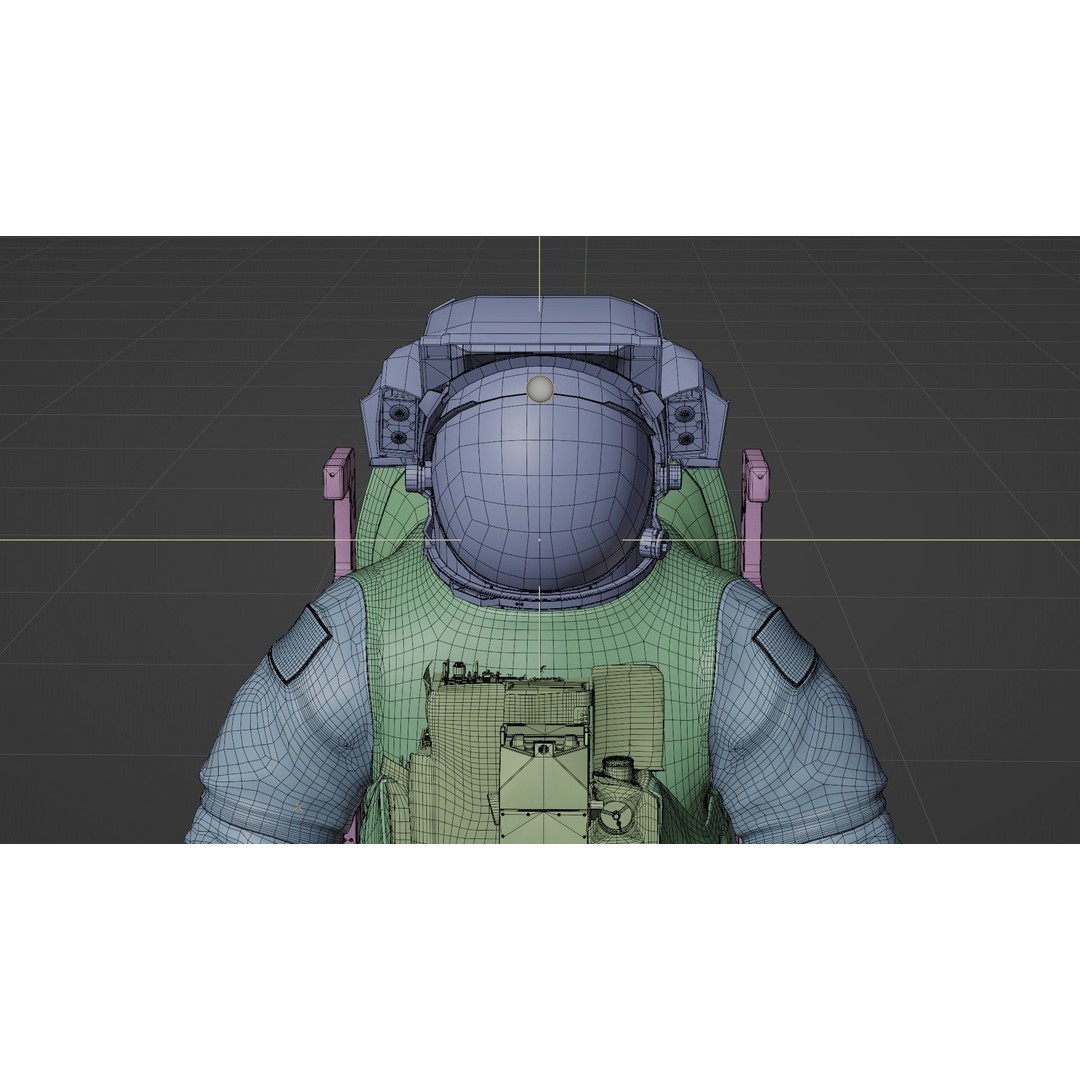 Astronaut EMU MMU Spacesuit 3D Model – Rigged PBR Character, Blender, FBX - View 41