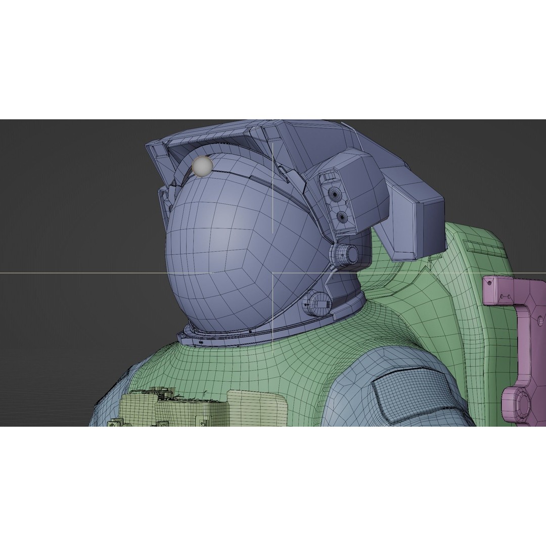Astronaut EMU MMU Spacesuit 3D Model – Rigged PBR Character, Blender, FBX - View 48
