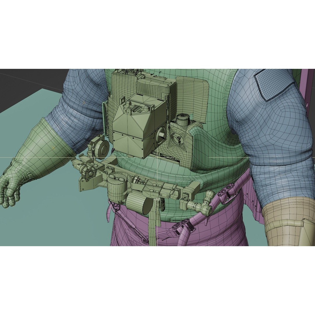 Astronaut EMU MMU Spacesuit 3D Model – Rigged PBR Character, Blender, FBX - View 49