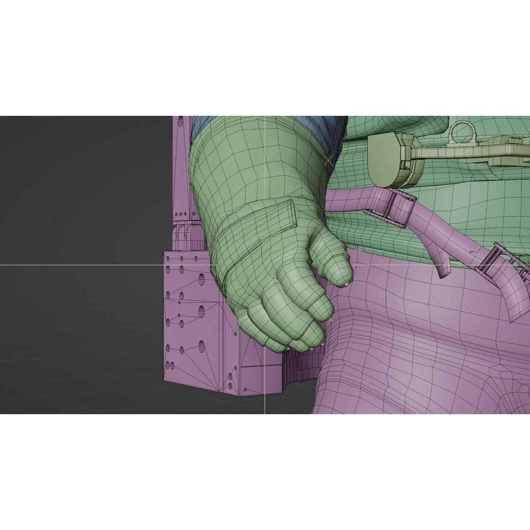 Astronaut EMU MMU Spacesuit 3D Model – Rigged PBR Character, Blender, FBX - View 50