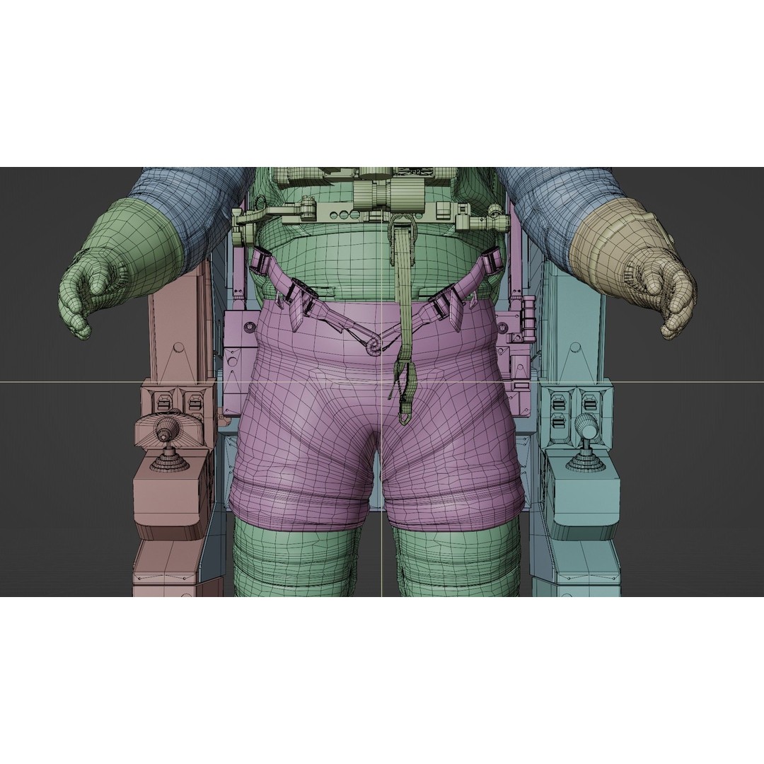 Astronaut EMU MMU Spacesuit 3D Model – Rigged PBR Character, Blender, FBX - View 60