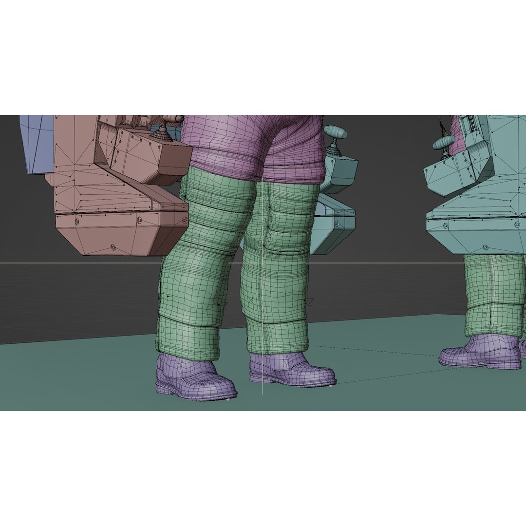Astronaut EMU MMU Spacesuit 3D Model – Rigged PBR Character, Blender, FBX - View 61