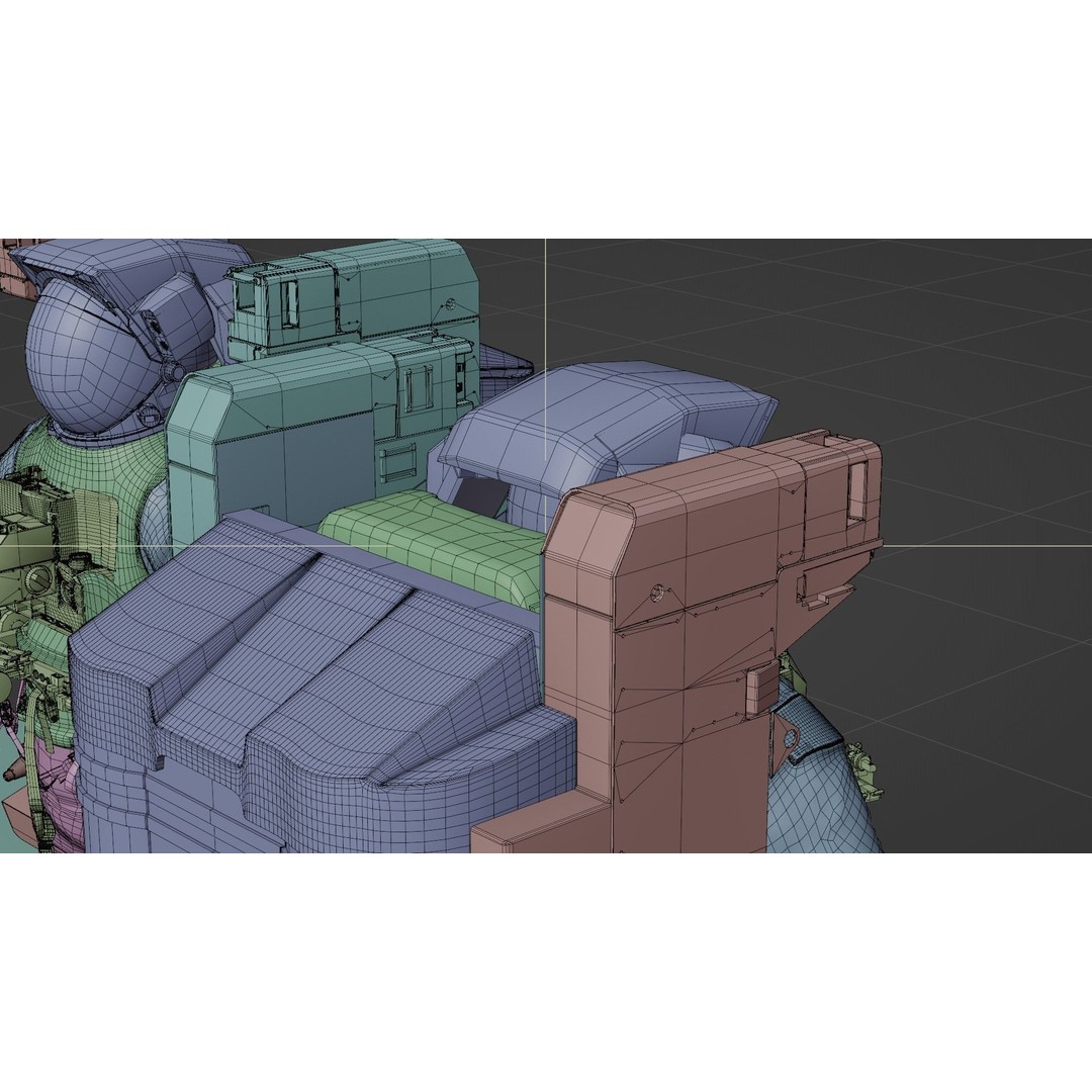 Astronaut EMU MMU Spacesuit 3D Model – Rigged PBR Character, Blender, FBX - View 63