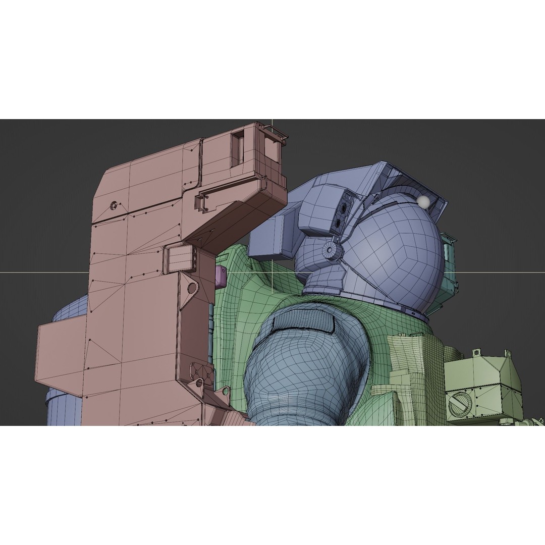 Astronaut EMU MMU Spacesuit 3D Model – Rigged PBR Character, Blender, FBX - View 64