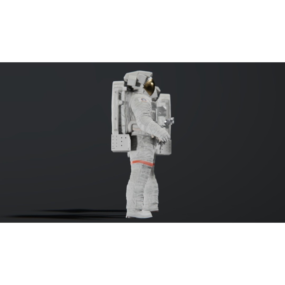 Astronaut EMU MMU Spacesuit 3D Model – Rigged PBR Character, Blender, FBX - View 8