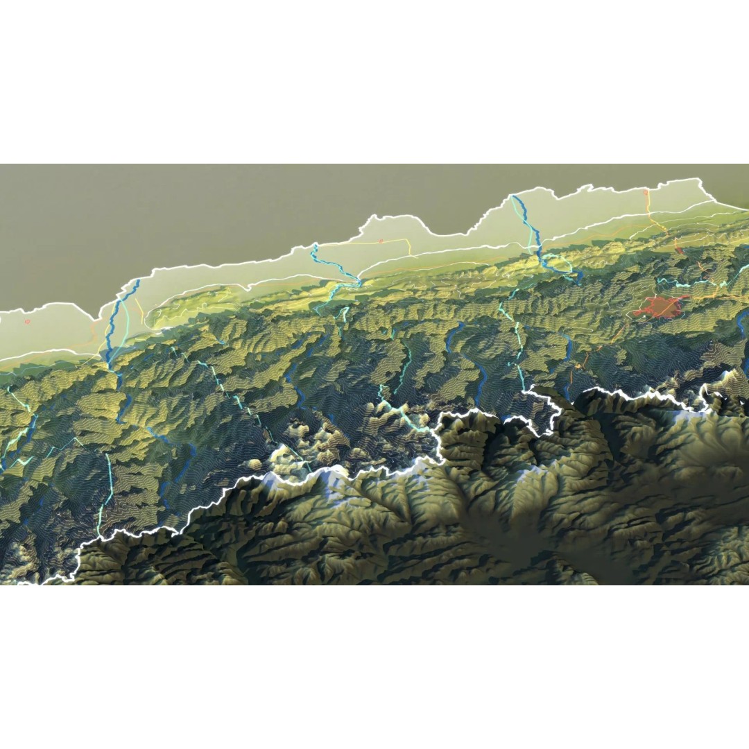 Nepal Map 3D Model – Realistic Satellite Terrain, FBX, OBJ, MAX - View 17