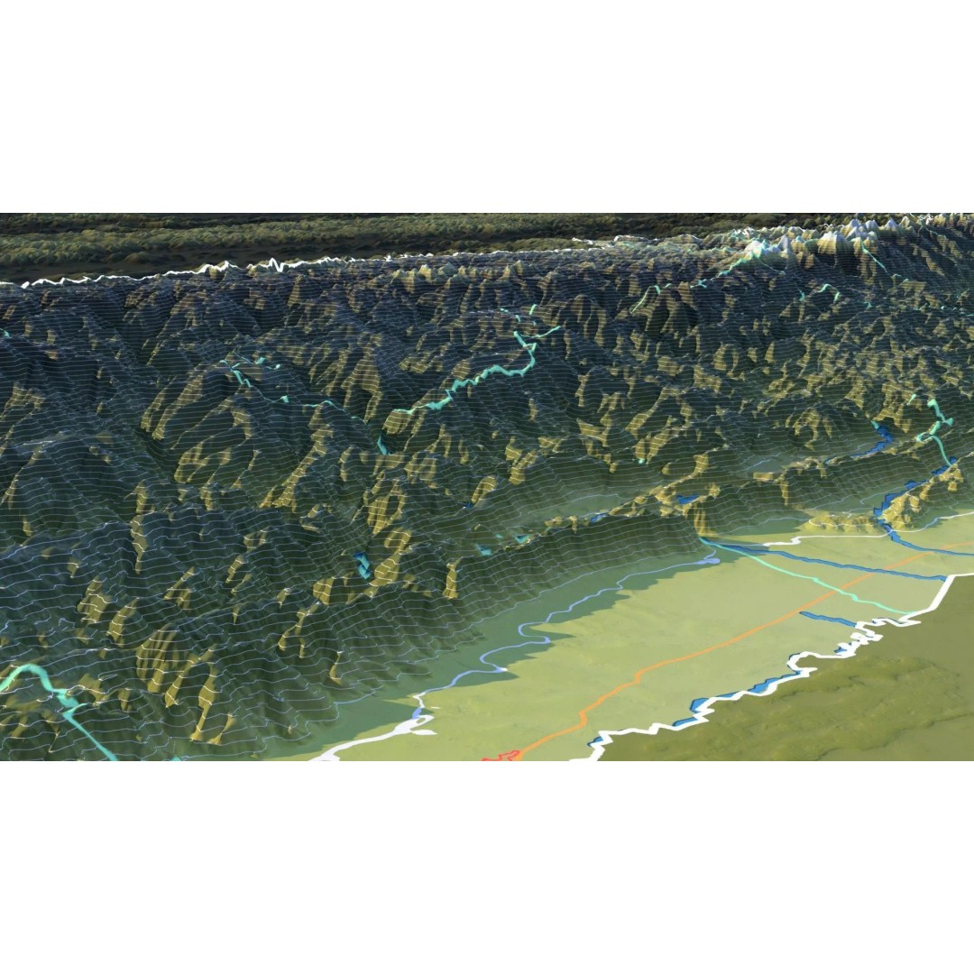 Nepal Map 3D Model – Realistic Satellite Terrain, FBX, OBJ, MAX - View 18