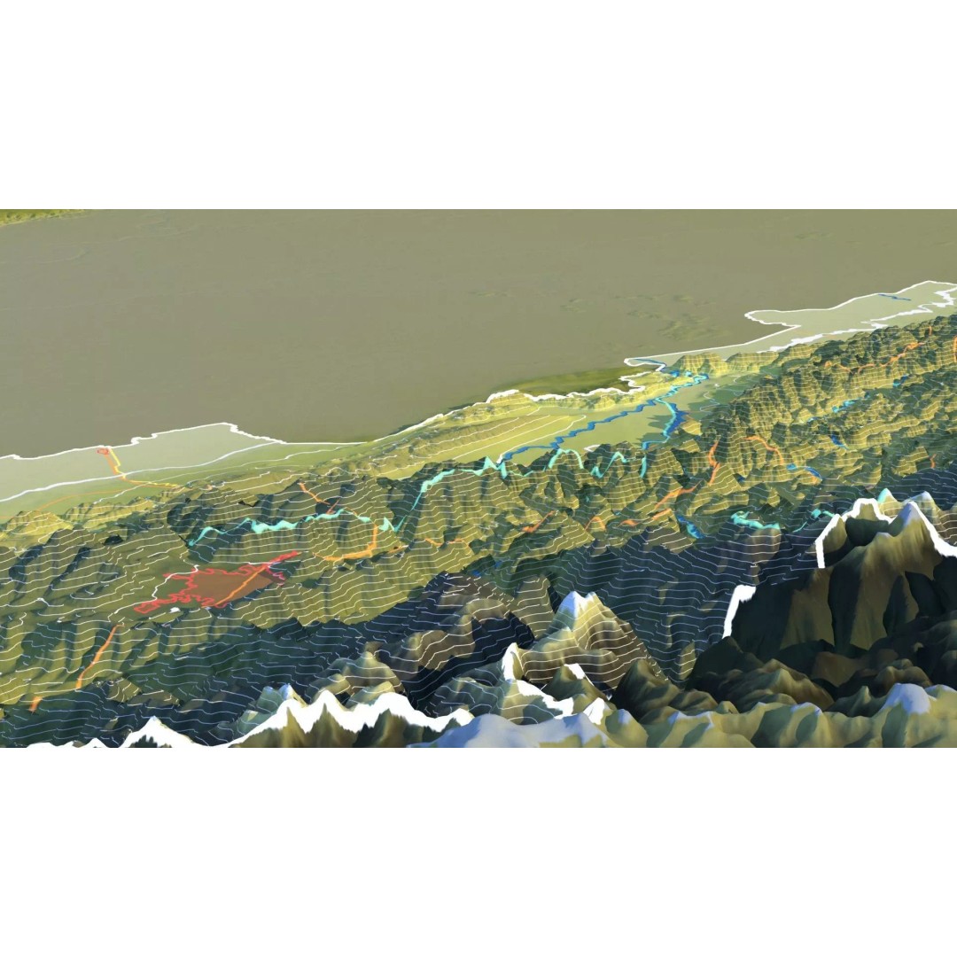 Nepal Map 3D Model – Realistic Satellite Terrain, FBX, OBJ, MAX - View 19