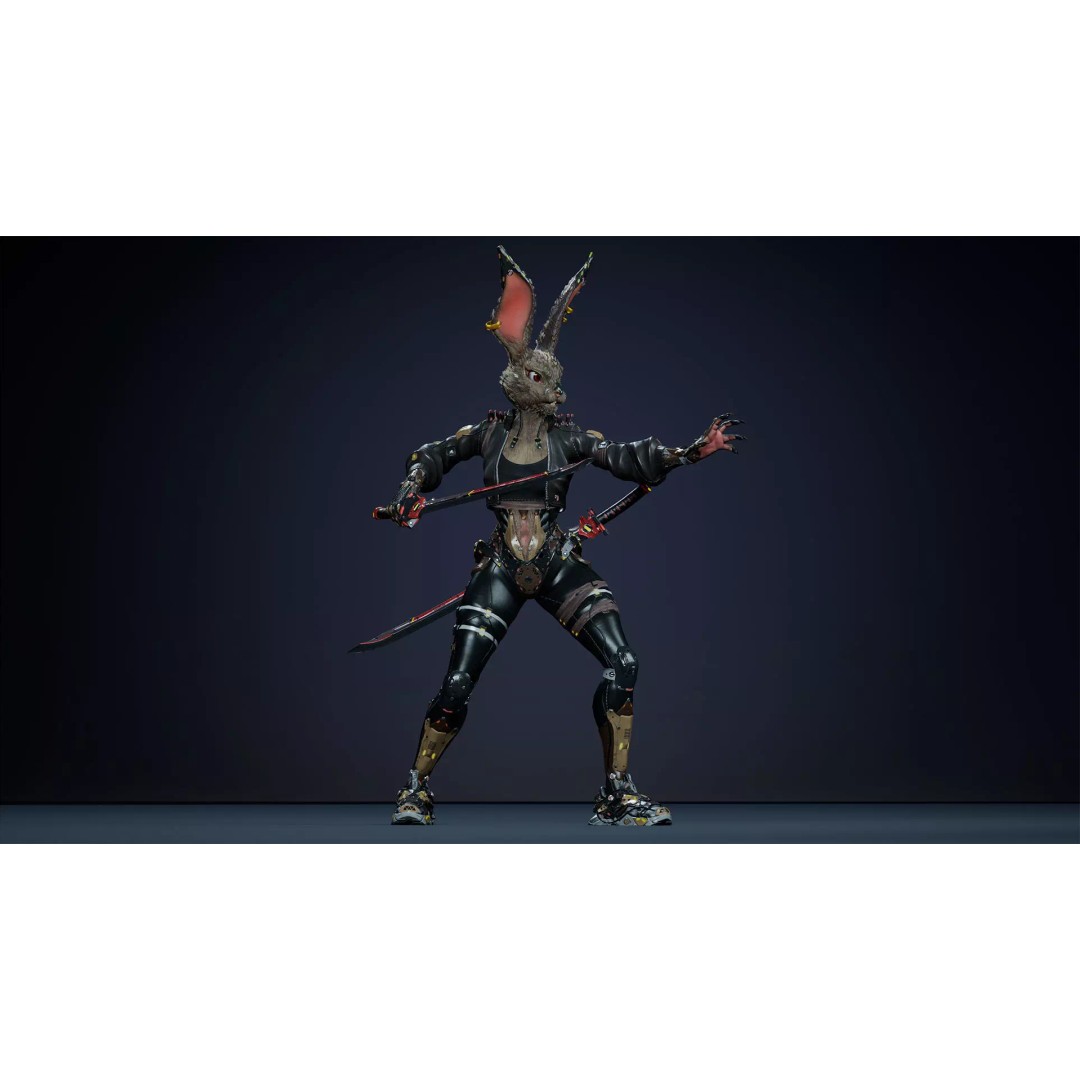 Alien Rabbit 3D Model – Low Poly Animated Character, FBX - View 15
