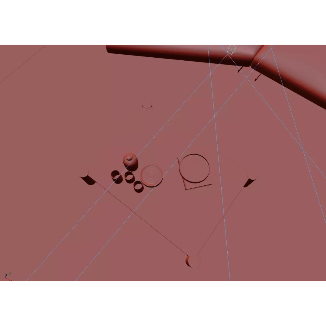 Modern Luxury Living Space 3D Model – Open Kitchen, FBX, Archviz - View 14