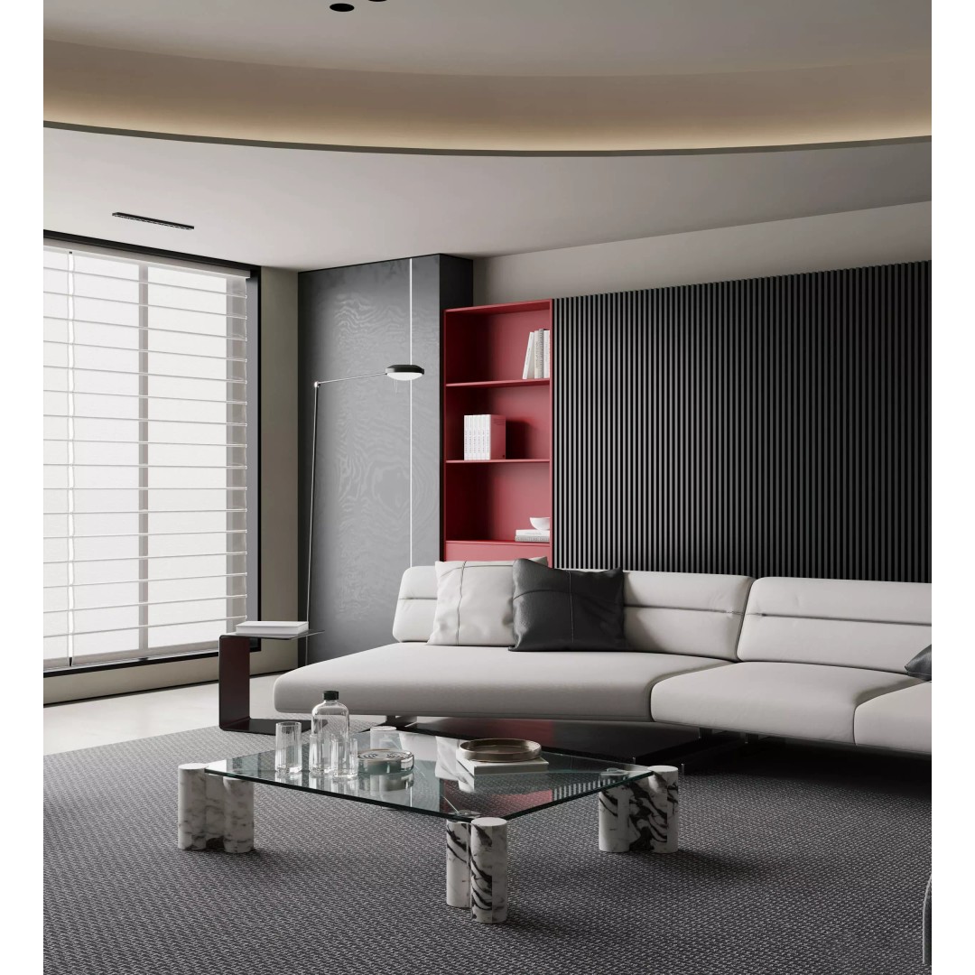 Modern Luxury Living Space 3D Model – Open Kitchen, FBX, Archviz - View 5