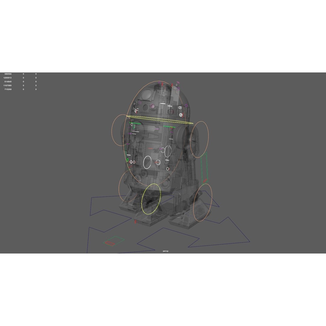 R2D2 3D Model – Fully Rigged Sci-Fi Character with PBR Textures