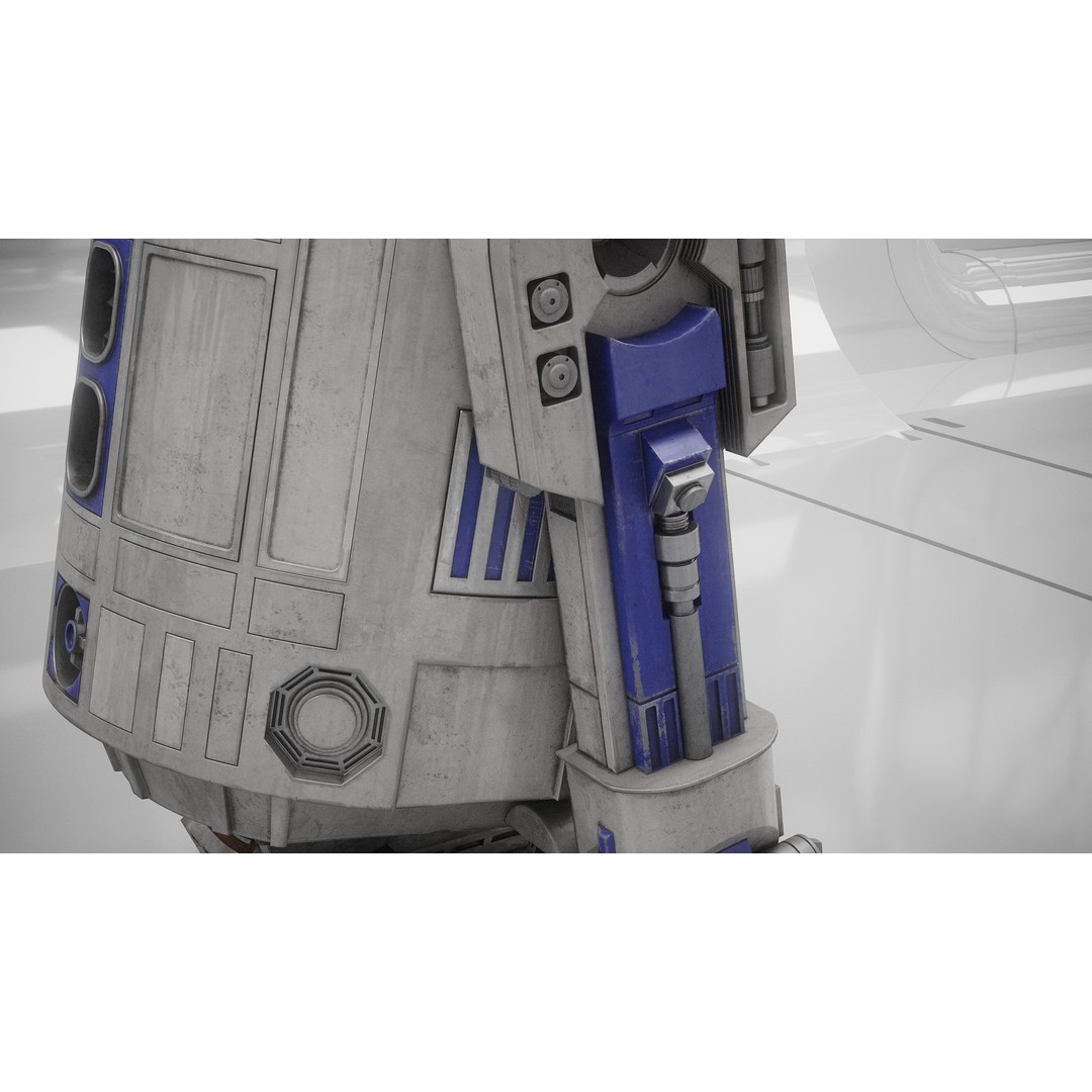 R2D2 3D Model – Fully Rigged Sci-Fi Character with PBR Textures - View 26