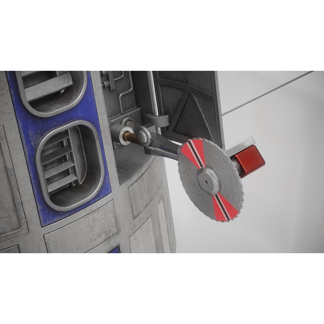 R2D2 3D Model – Fully Rigged Sci-Fi Character with PBR Textures - View 46