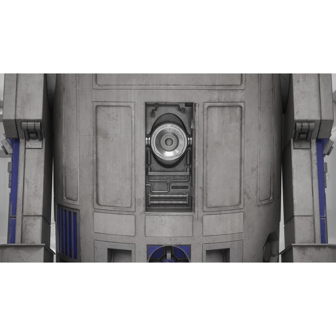 R2D2 3D Model – Fully Rigged Sci-Fi Character with PBR Textures - View 50