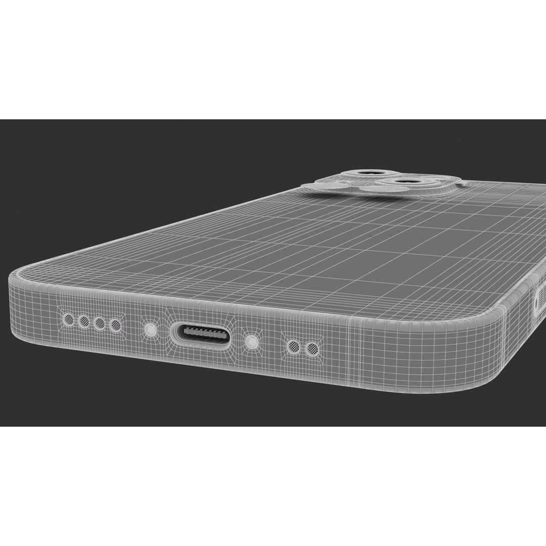 Apple iPhone 13 Mini Starlight 3D Model – High Poly PBR Game Asset, FBX, OBJ